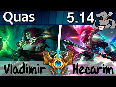 Quas - Vladimir vs Hecarim - Top - Challenger S5 | 188
