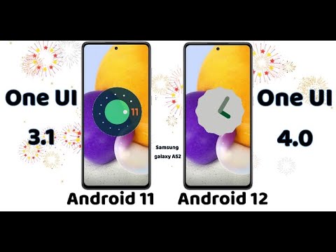 #Samsung One UI 3.1 vs One UI 4.0 Comparison #Андроид 11 и Адроид 12