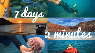 Isla Espíritu Santo: 7 days in 2 minutes