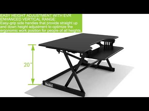 Rocelco DADRB-40 Sit Stand Desk Riser