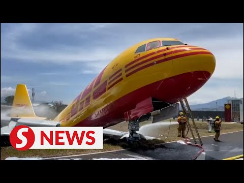 Costa Rica shuts airport after cargo plane makes emergency landing, splits in two