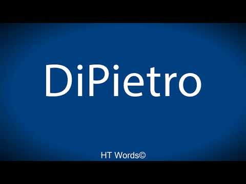 How to pronounce DiPietro