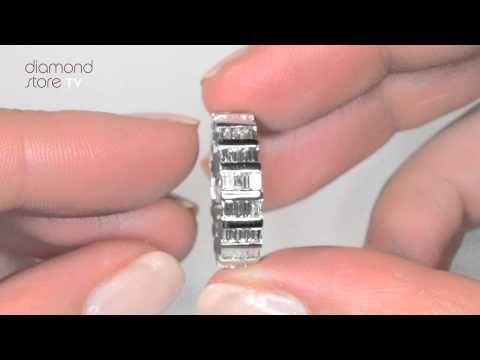 HG47-422Y - Jessica 18K White Gold 2.00ct Diamond Full Eternity Ring