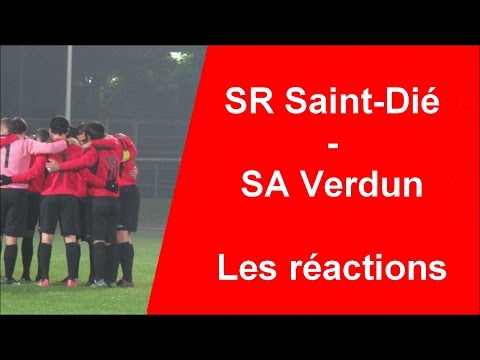 SRDFOOTTV | SR Saint-Dié - SA Verdun-Belleville | Les réactions
