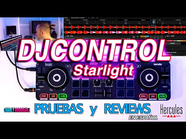 Vídeo relacionado con Hercules DJControl Starlight - Controladora DJ USB portatil de 2 pistas y 8 Pads, software Serato DJ Lite, para PC y MAC