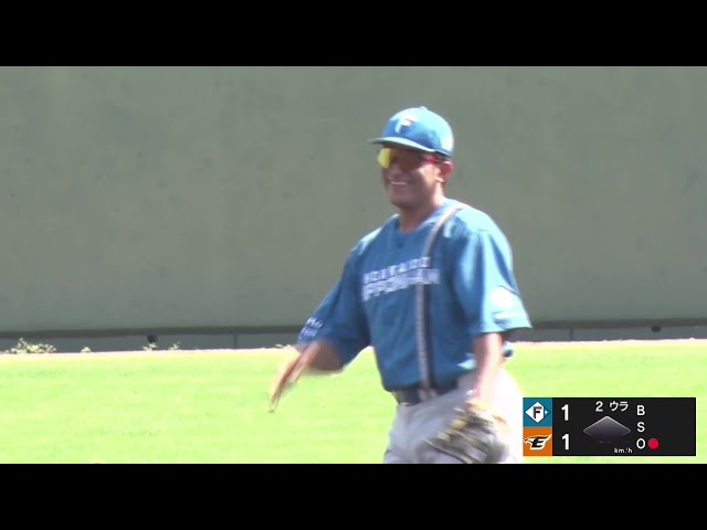 【みやざきPL】ファイターズ・有薗直輝 対外試合では久々のショートでの守備機会を無難にこなす!! 2025年10月14日 ハンファ・イーグルス 対 北海道日本ハムファイターズ