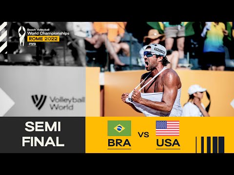 Renato/Vitor Felipe 🇧🇷 vs. Schalk/Brunner 🇺🇸 - Semi-Final Highlights Rome 2022 #BeachWorldChamps