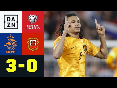 Doppelpacker Aké! Oranje siegt locker: Niederlande - Gibraltar 3:0 | European Qualifiers | DAZN
