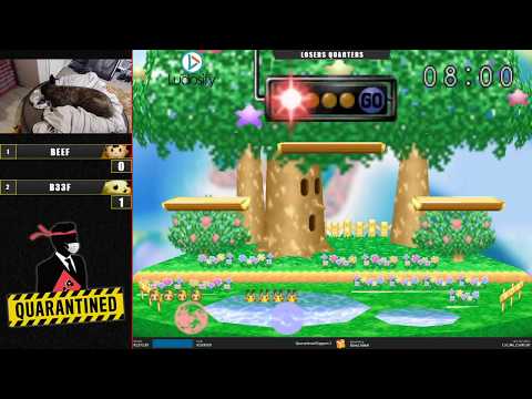 QR2 East Losers Quarters - Beef (Ness) Vs. B33f (Pikachu) Super Smash Bros - SSB64
