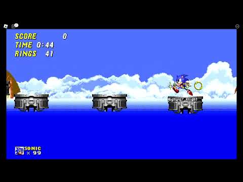 Classic Sonic Simulator V11 - Sky Chase Zone. (By: S0n1cthehedgehog99.)