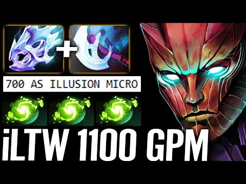 🔥 1100 GPM iLTW 100% Max Farm - WTF Pro ILLusion Micro Skill Terrorbalde Manta Moonshard Dota 2 Pro