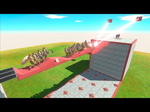 🌈 All Units - 💥Fall on Mines or Burn With Laser 🦠- Animal Revolt Battle Simulator 🐉