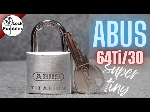 Is this tiny cheap lock secure? Let's pick this ABUS 64Ti/30 [323]