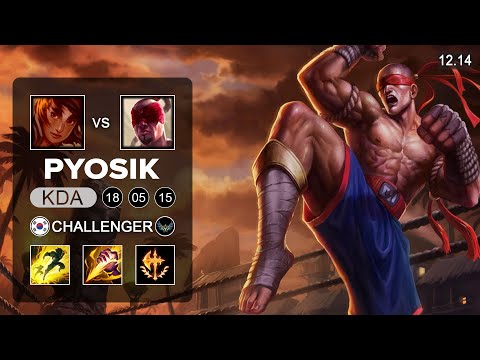 Pyosik Lee Sin vs Taliyah Jungle - KR Challenger - Patch 12.14 Season 12