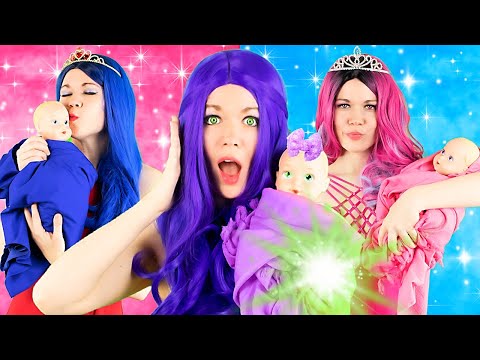 MAL is a MOM?! DESCENDANTS PARENTS (MAL AUDREY EVIE). Time Travel to  REVEAL IMPOSTER | BFF BESTIES