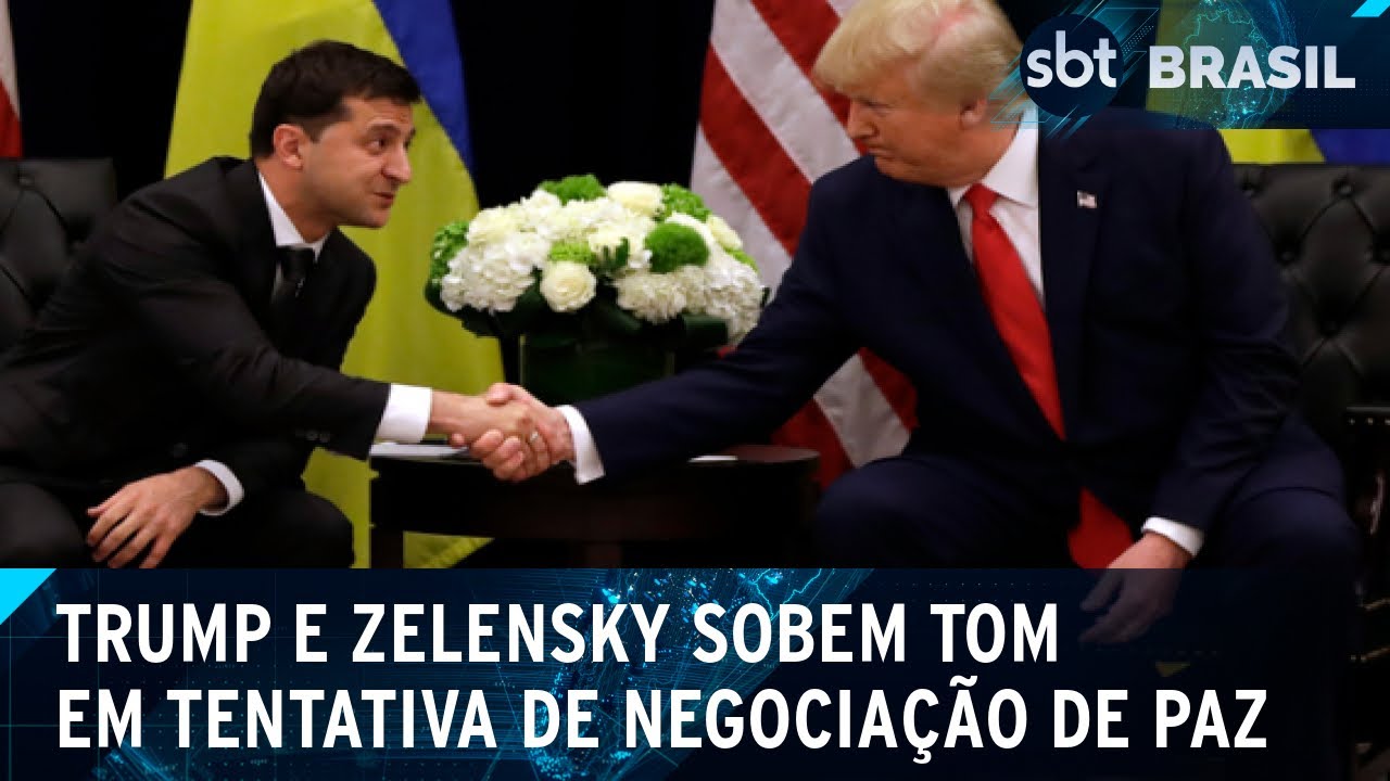 Negociação de paz na Ucrânia esquenta após falas de Trump | SBT Brasil (19/02/25)