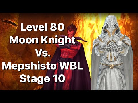Level 80 Moon Knight Vs. WBL Mephisto Stage.10-Marvel Future Fight