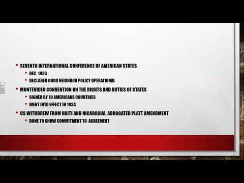 WWII in the Americas: The Good Neighbor Policy