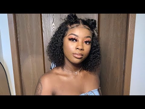 Clearance Sale!BOB 13x6 Lace Front Wig Deep Curly Brazilian Virgin Hair 10inch