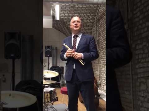 Joe Farnsworth Drum Clinic at Musik und Kunst Pt 1 in Vienna, Austria