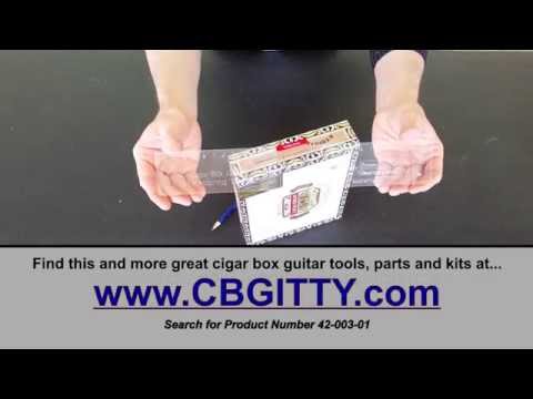 Cigar Box Guitar Neck Notching Template Tool Demo by C. B. Gitty