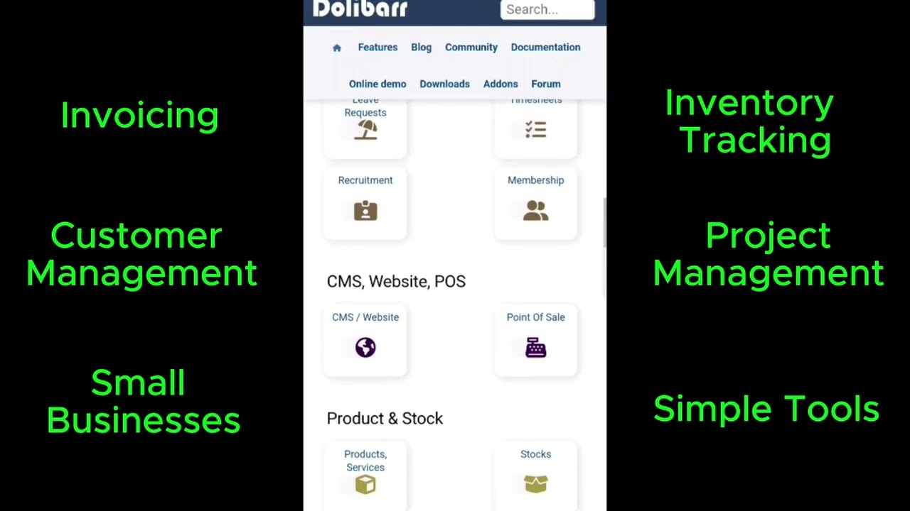 Dolibarr vs Odoo YouTube video