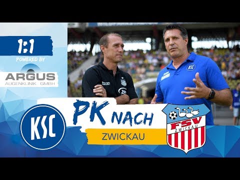 KSC-Pressekonferenz nach dem 1:1 gegen Zwickau