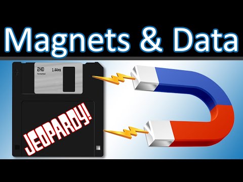 Will data on floppy disks be safe from magnets?