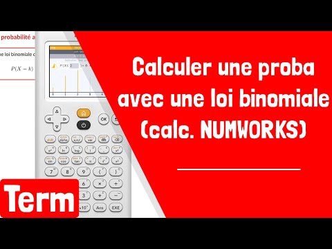 Comment calculer une probabilité avec la loi binomiale avec une calculatrice NUMWORKS ?