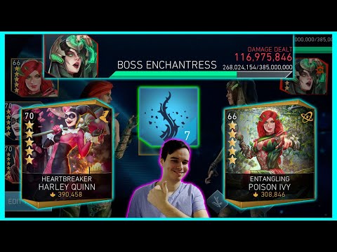 HBHQ + EPI SP 3 Stun Destroys Enchantress Injustice 2 Mobile AOC Solo Raids