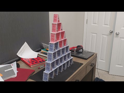 How to build the EASIEST card tower of your life...