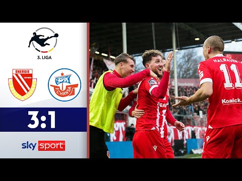 Energie mit klarem Sieg im Ostderby! | FC Energie Cottbus - Hansa Rostock | Highlights 3. Liga 24/25