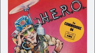 H.E.R.O Commodore 64 gameplay. 