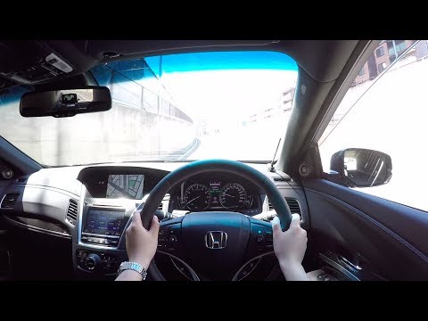 HONDA LEGEND 2018, Гибрид, AWD. Тест-драйв по городу.