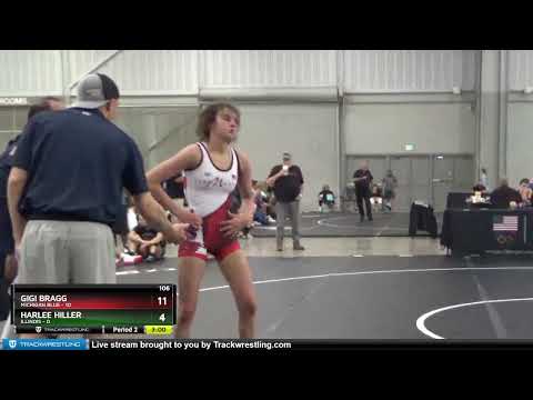 106 Lbs Round 2 (8 Team) - Gigi Bragg, Michigan Blue Vs Harlee Hiller, Illinois 489b
