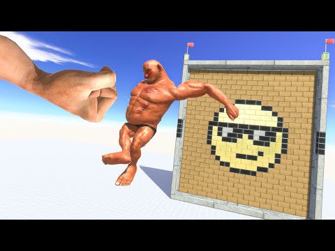 Be Careful with the Epic Punch on Wall Emoji - Animal Revolt Battle Simulator