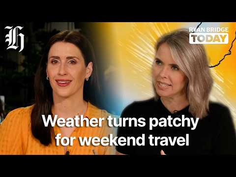Thumbnail for Weather Outlook: Weather turns patchy for weekend travel | Ryan Bridge TODAY