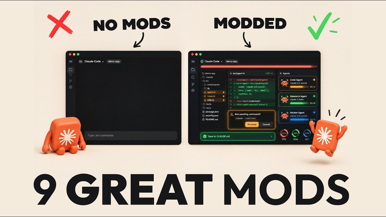 These 9 Claude Mods are blowing people's minds (install guide included)