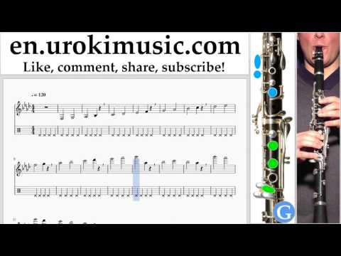 How to Play Clarinet Charlie Puth - Attention Tabs Part#1 exercises, scales um-i352