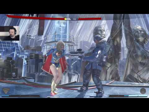 Injustice 2 1st MP gameplay pt52 - Captain Cold vs. Supergirl