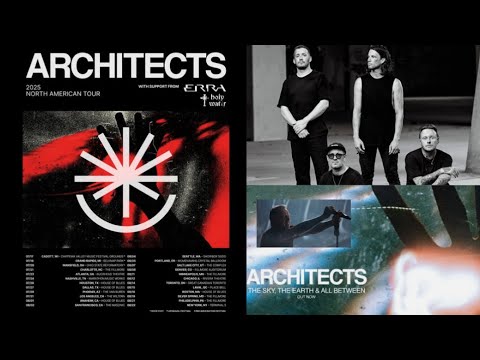 Architects North American tour 2025 w/ ERRA and Holywatr - dates/venues