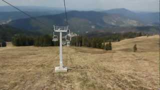 preview picture of video 'Ski Lift at Visokiy Verh Mountain'
