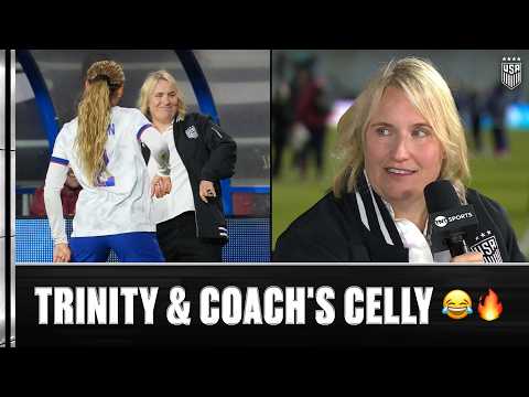 Trinity Rodman Scored and Celly'd With Her Coach 😂👏