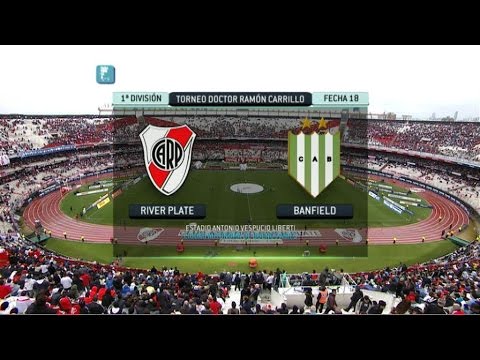 Fútbol en vivo. River - Banfield. Fecha 18. Torneo Primera División 2014. FPT.
