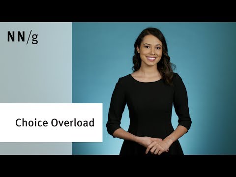 Choice Overload Impedes User Decision-Making