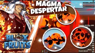DESPERTEI A MAGMA NO BLOX FRUIT!