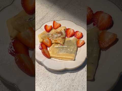 Single serve crepes recipe #baking #crepes
