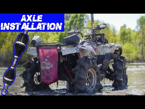 How to install heavy duty axle on Honda Rubicon, Rancher, Foreman!