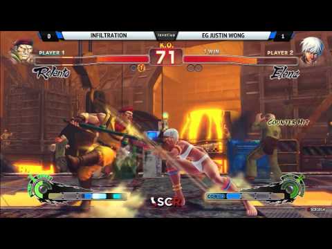 USF4 INFILTRATION VS EG JUSTIN WONG - Socal Regionals 2014 Day 1