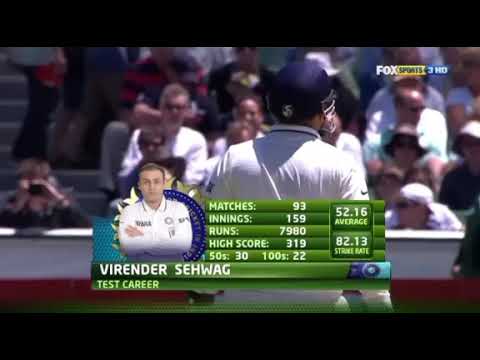 Virender Sehwag 67 Runs In His Last test Match Against Australia